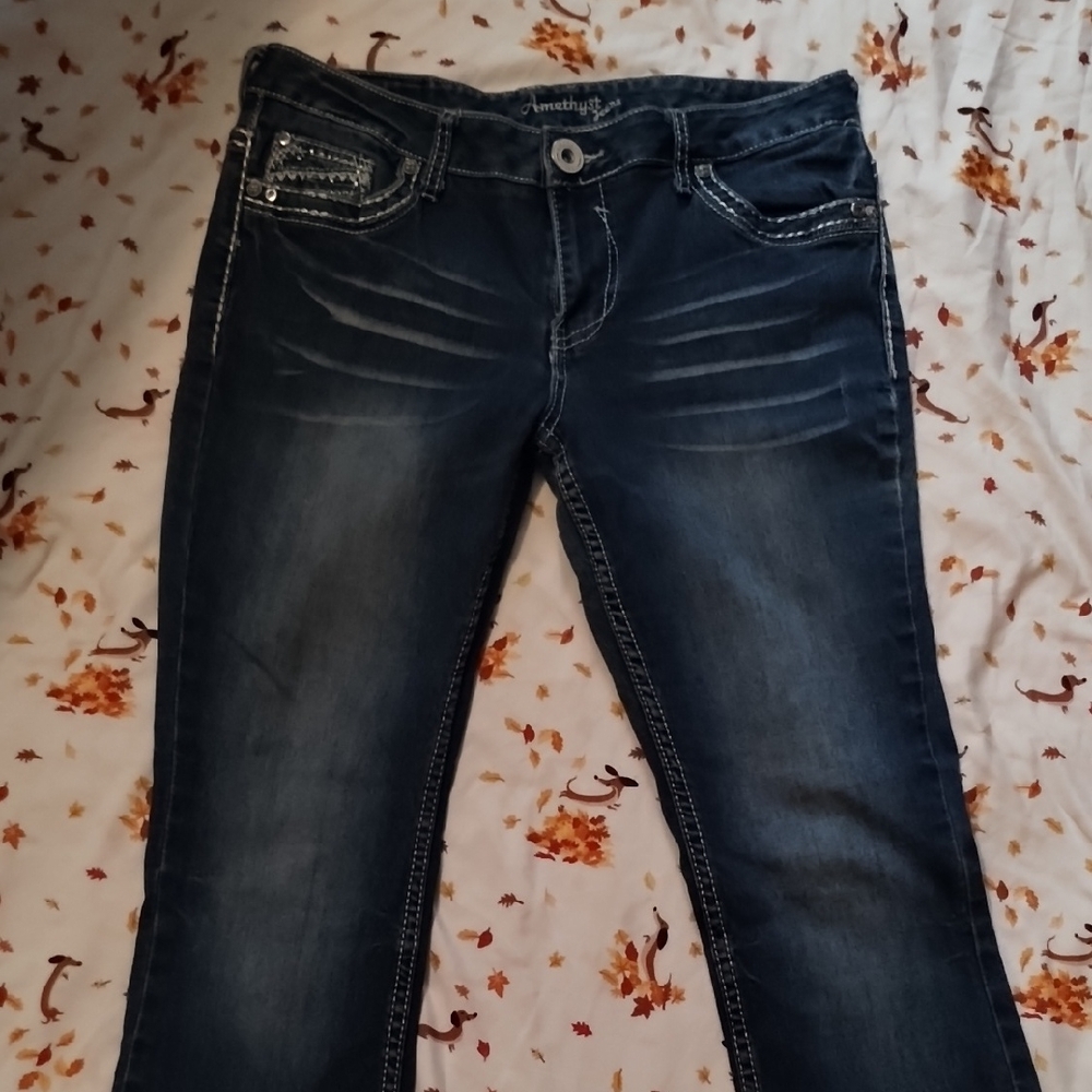 Amethyst Jeans Women's Dark Blue Boot Cut Jeans